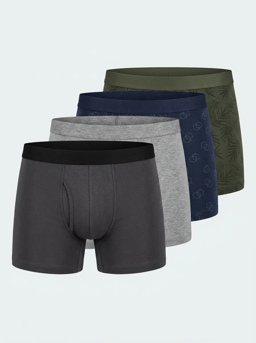 Casual Smooth Fit Four Pack Briefs
