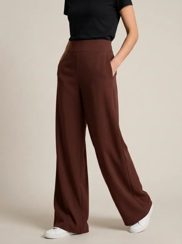 Clean-Line Wide-Leg Women's Wide-Leg Pants