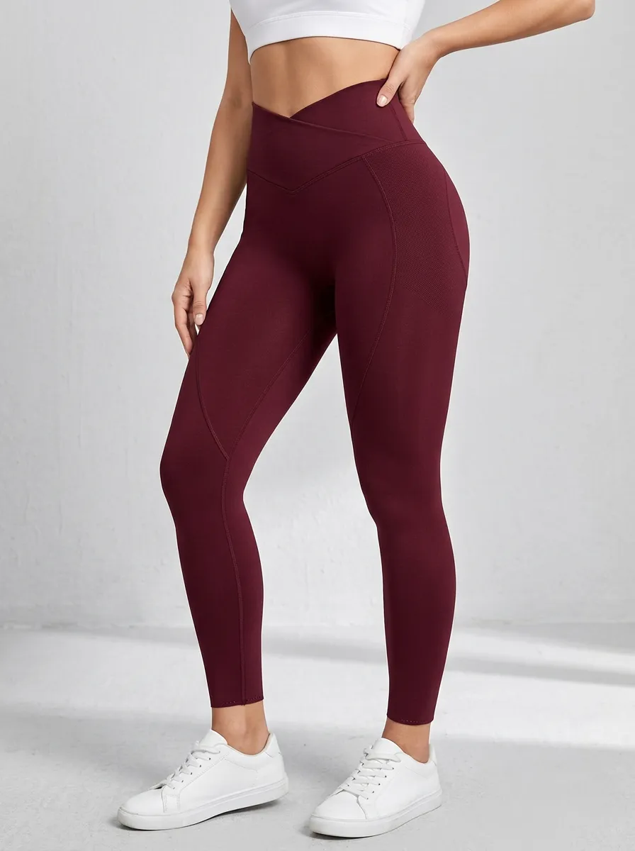 High Rise Textured Contour Leggings