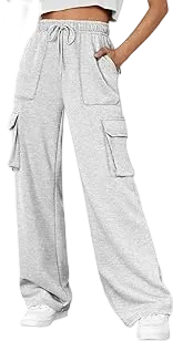 Womens Sweatpants Wide Leg