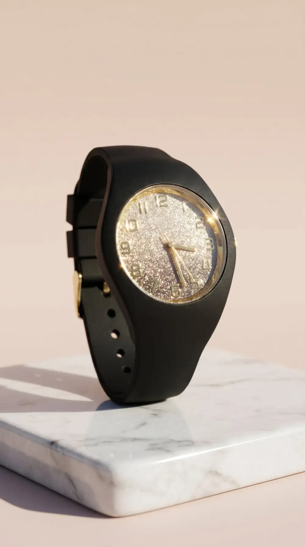 Distinctive Silicone Glitter Fashion Watch