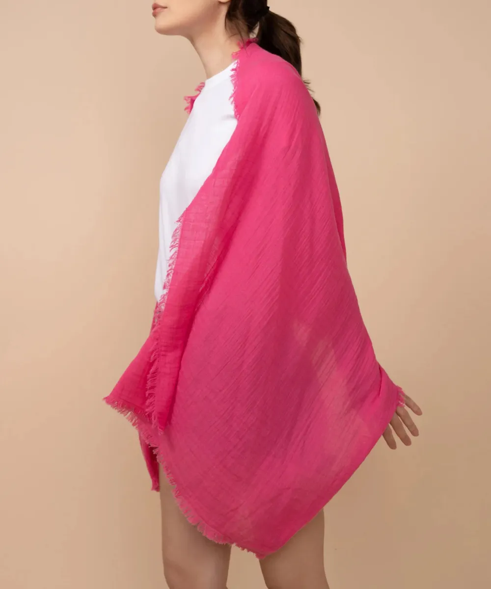 Plain Casual Style Lightweight Wrap