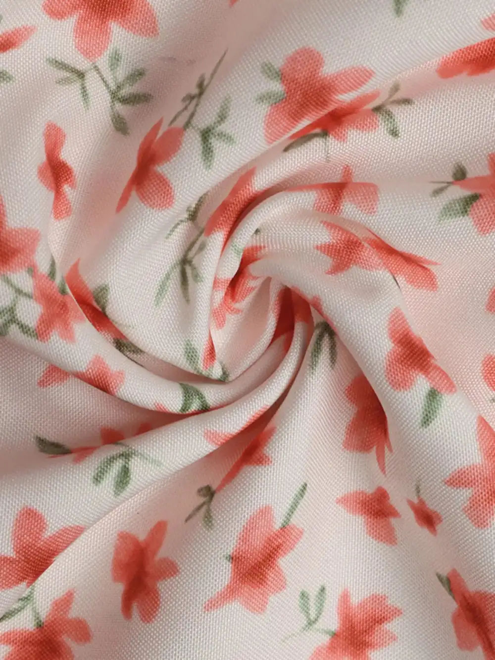 Polished Detail Floral Printed V Neck Mini Dress