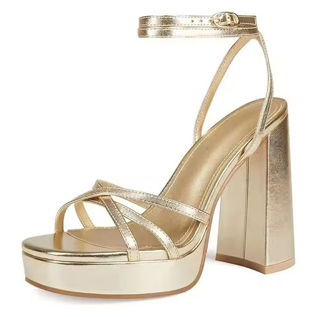 Aveline Platform Ankle Strap Sandals