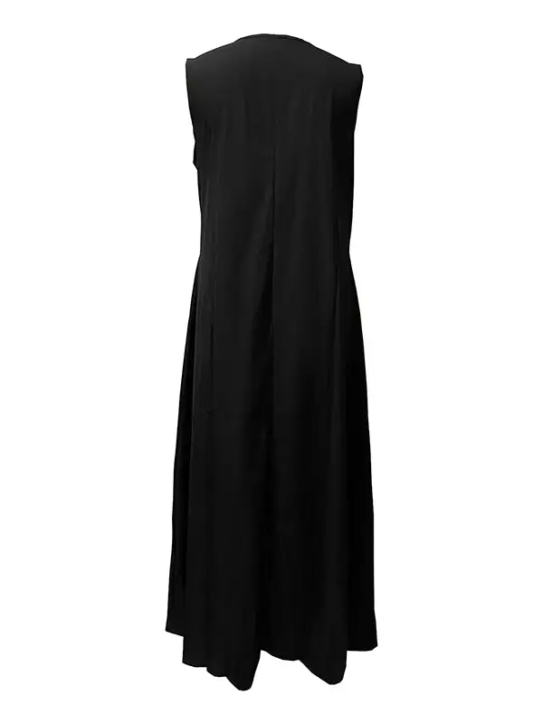 Original Loose V-Neck Face Printed Maxi Dress
