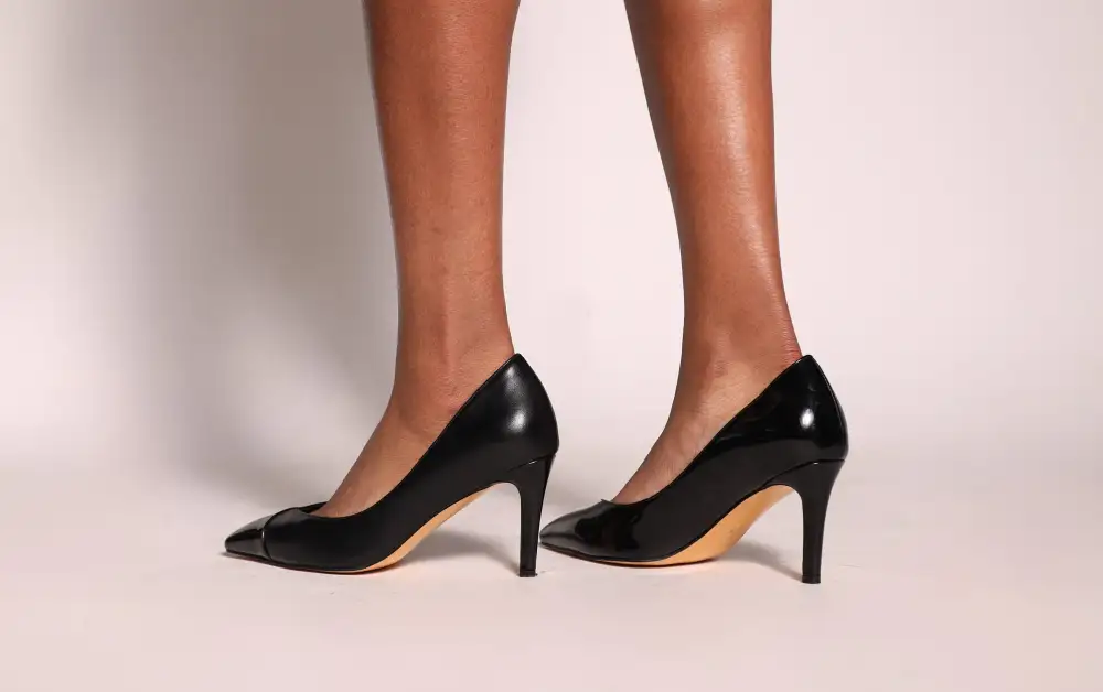 Classic Faux Leather Pointed Toe Stiletto Pumps