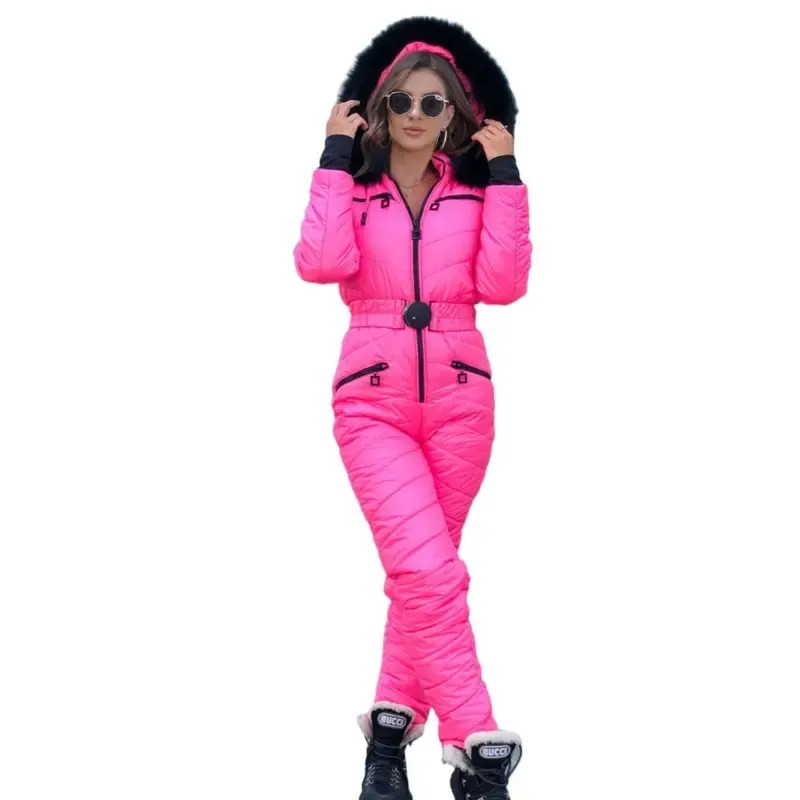 🔥Limited Time Offer!-Womens Onesie Ski Suit Winter Outdoor Sports Waterproof Snowsuit Jumpsuits Jacket