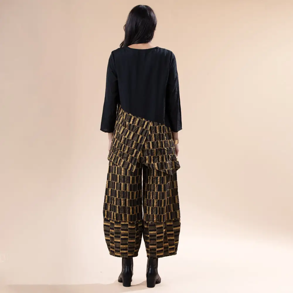 Crinkle Jacquard Tunic