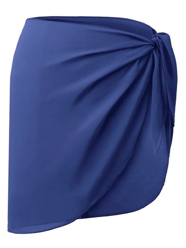 Shirt Wrap Dress Chiffon Skirt Swim Cover Up