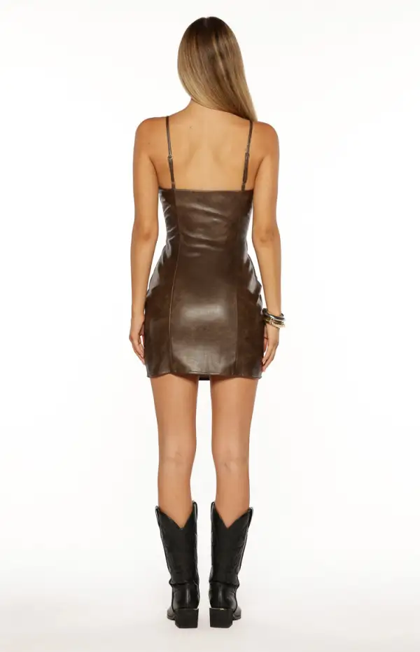 Bodycon Lace Up Vintage Mini Dress