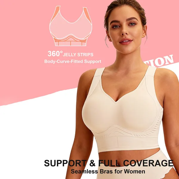 Plus Size Back Fat Smoothing Jelly Bra