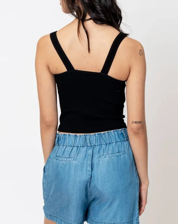 Black Padded Bra Tank