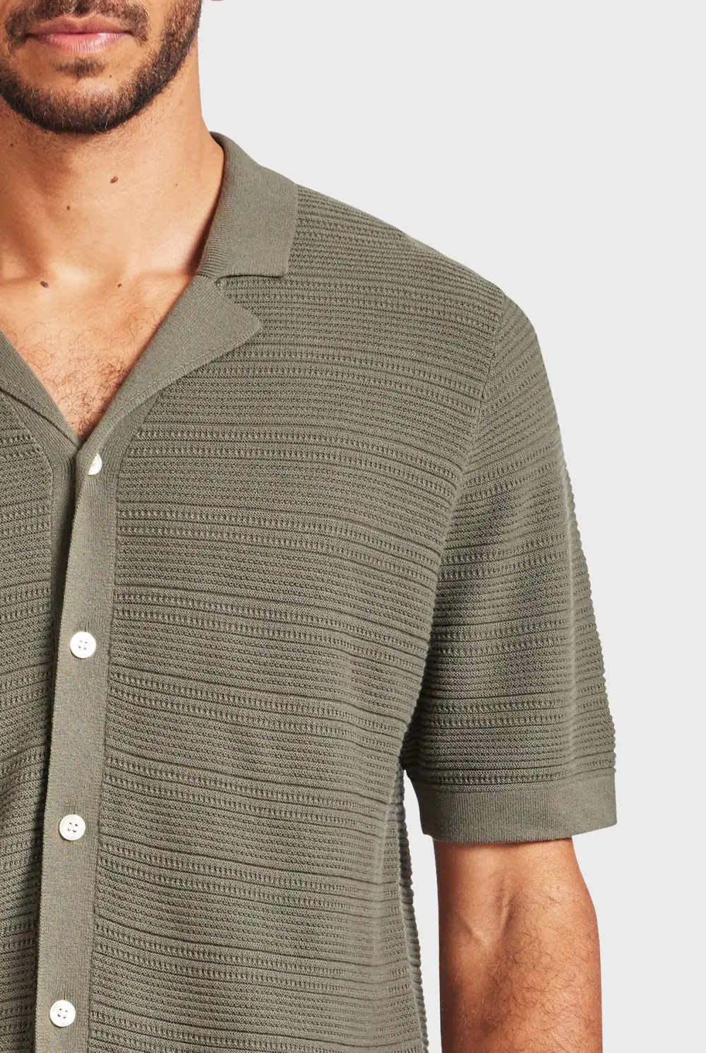 Monterey Knit SS Shirt-Natural