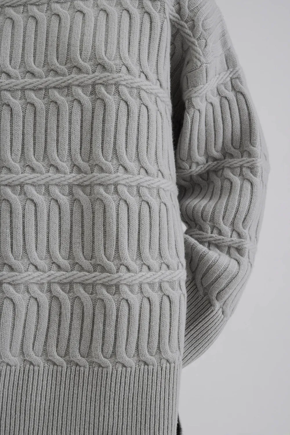 Cable Knit Turtleneck Sweater