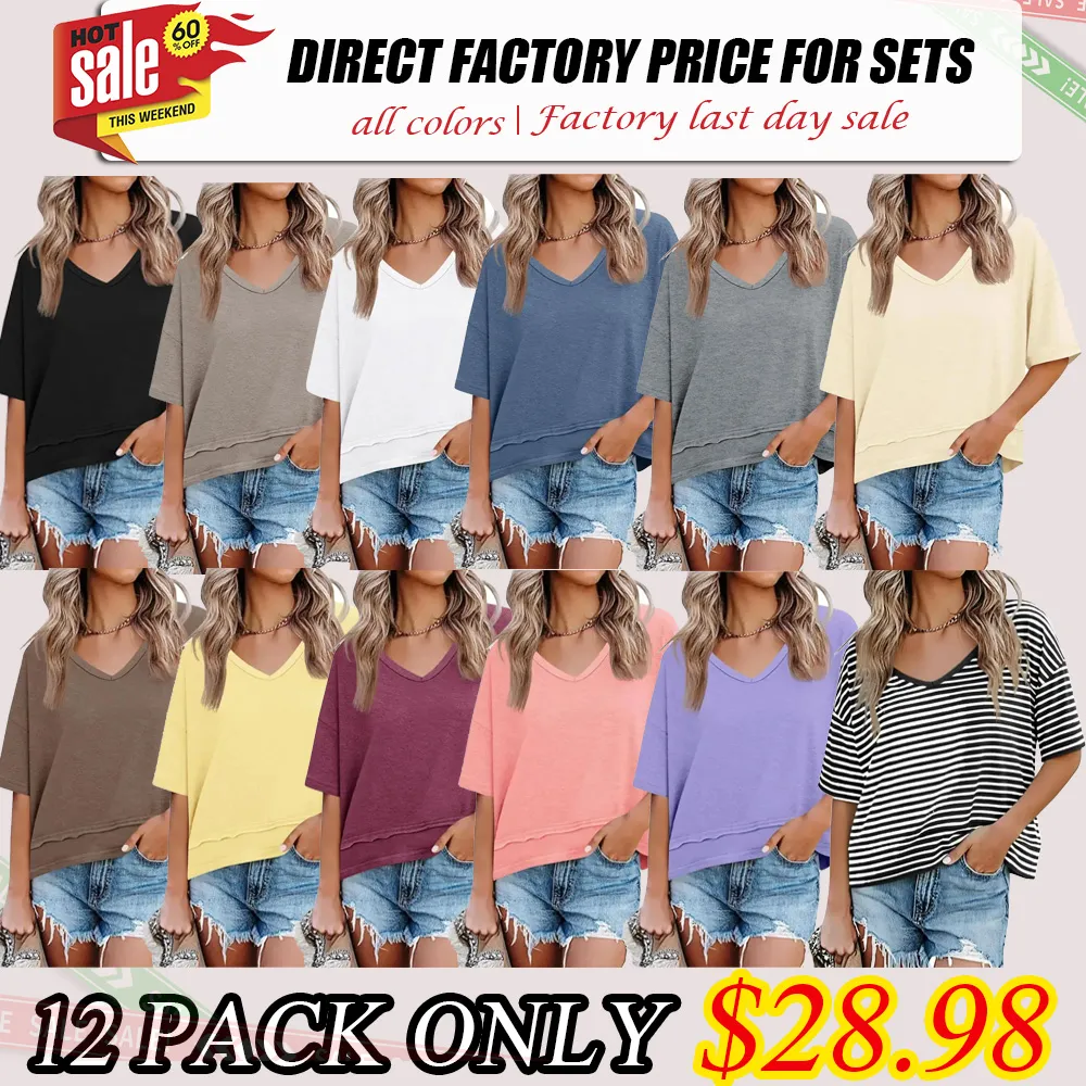 Women's Summer V-Neck T-Shirt