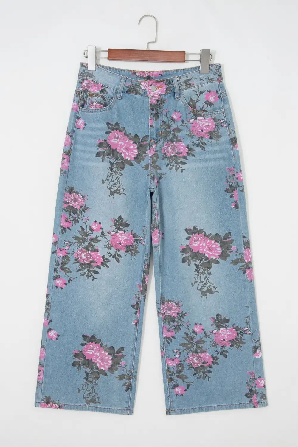 Floral Print Garden Bootcut Jeans