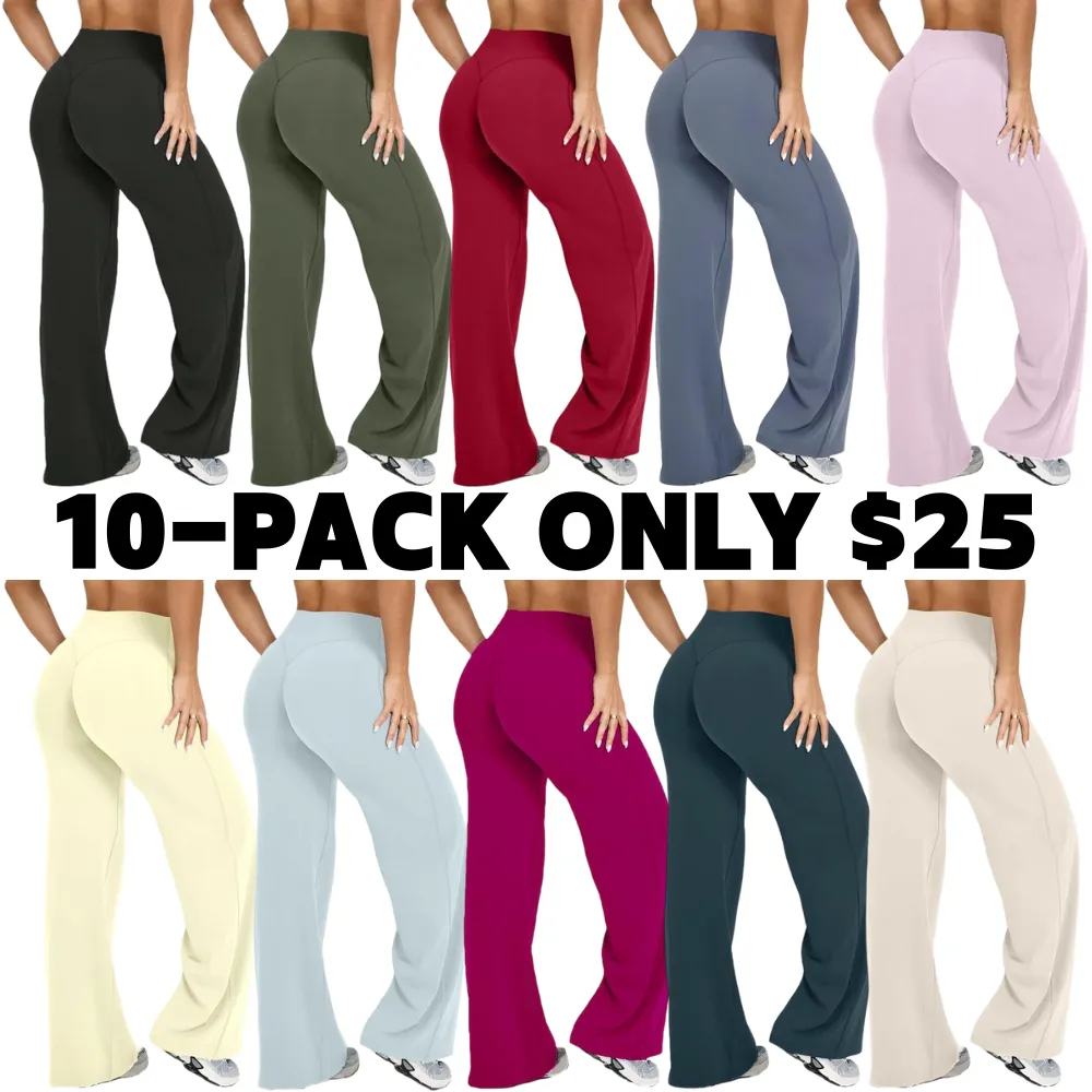 SoftMotion Straight Leg Bottoms Women Workout Leggings Fitness Gym Outdoor Sports Yoga Pants