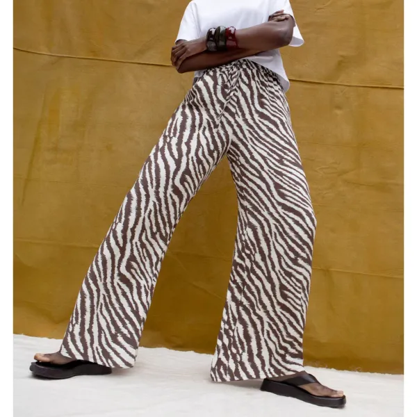 Classic Wide-Leg Drawstring Women's Trousers