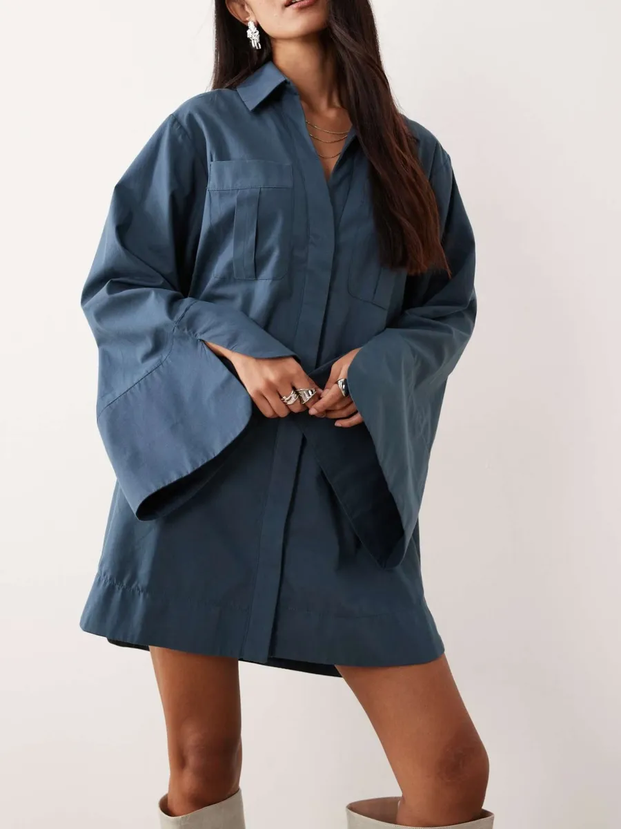 Oversized Shirt Dress