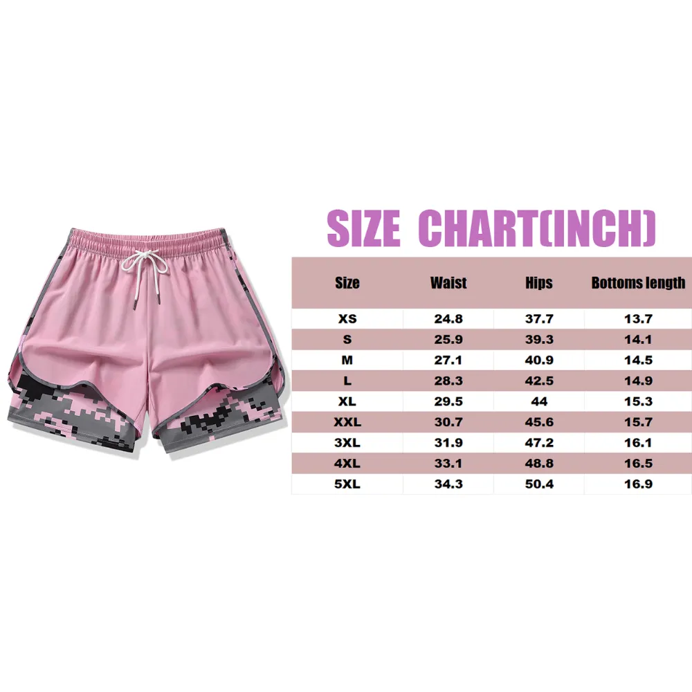 2-in-1 High Waist Athletic Shorts – Quick-Dry Summer Activewear