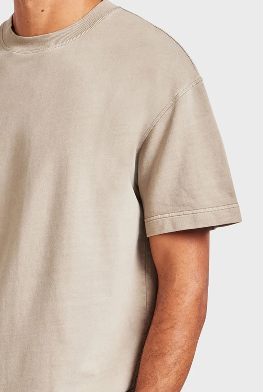 Seasponge Colored Short Sleeve Crew Neck Tee