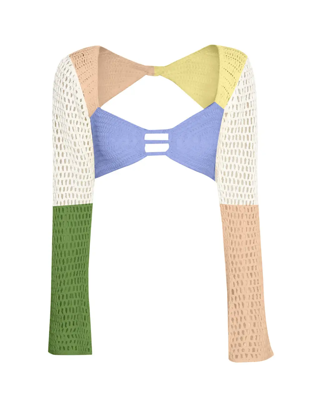 Tied Long Sleeve Top Swim Cover Up