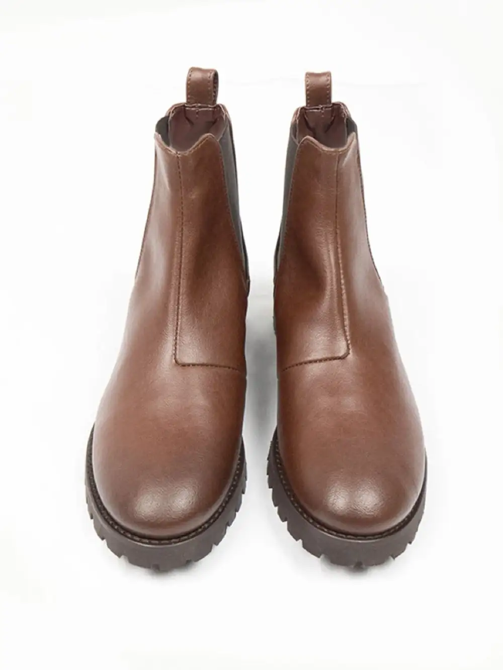 Women's Contemporary Casual Water Resistant Vegan Leather Chelsea Boots