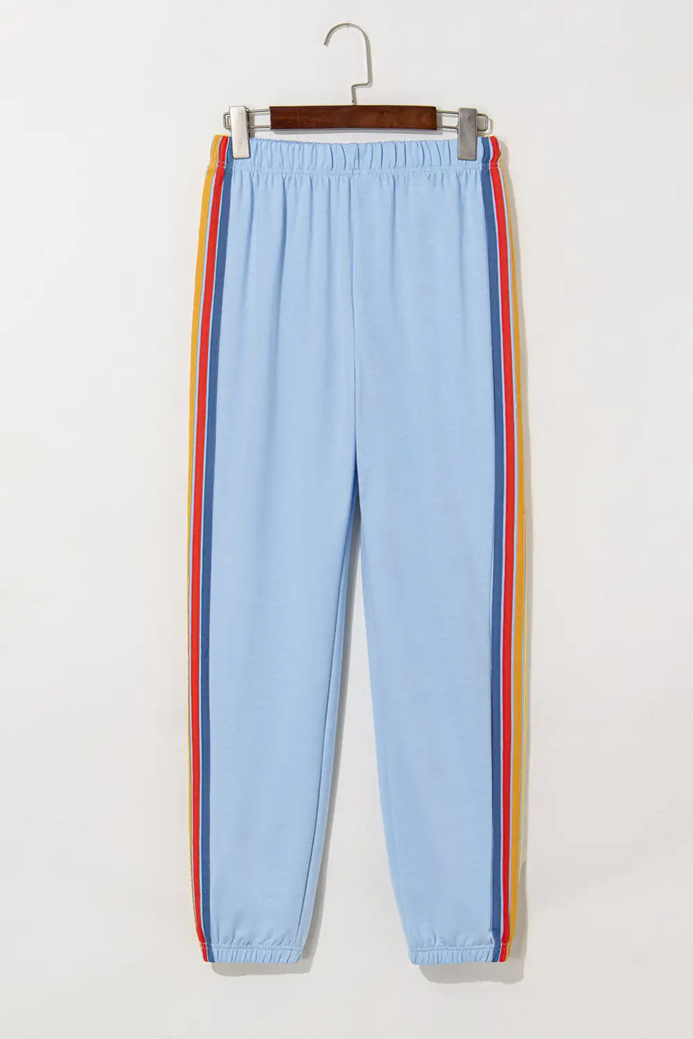 High-Waist Striped Sweatpants