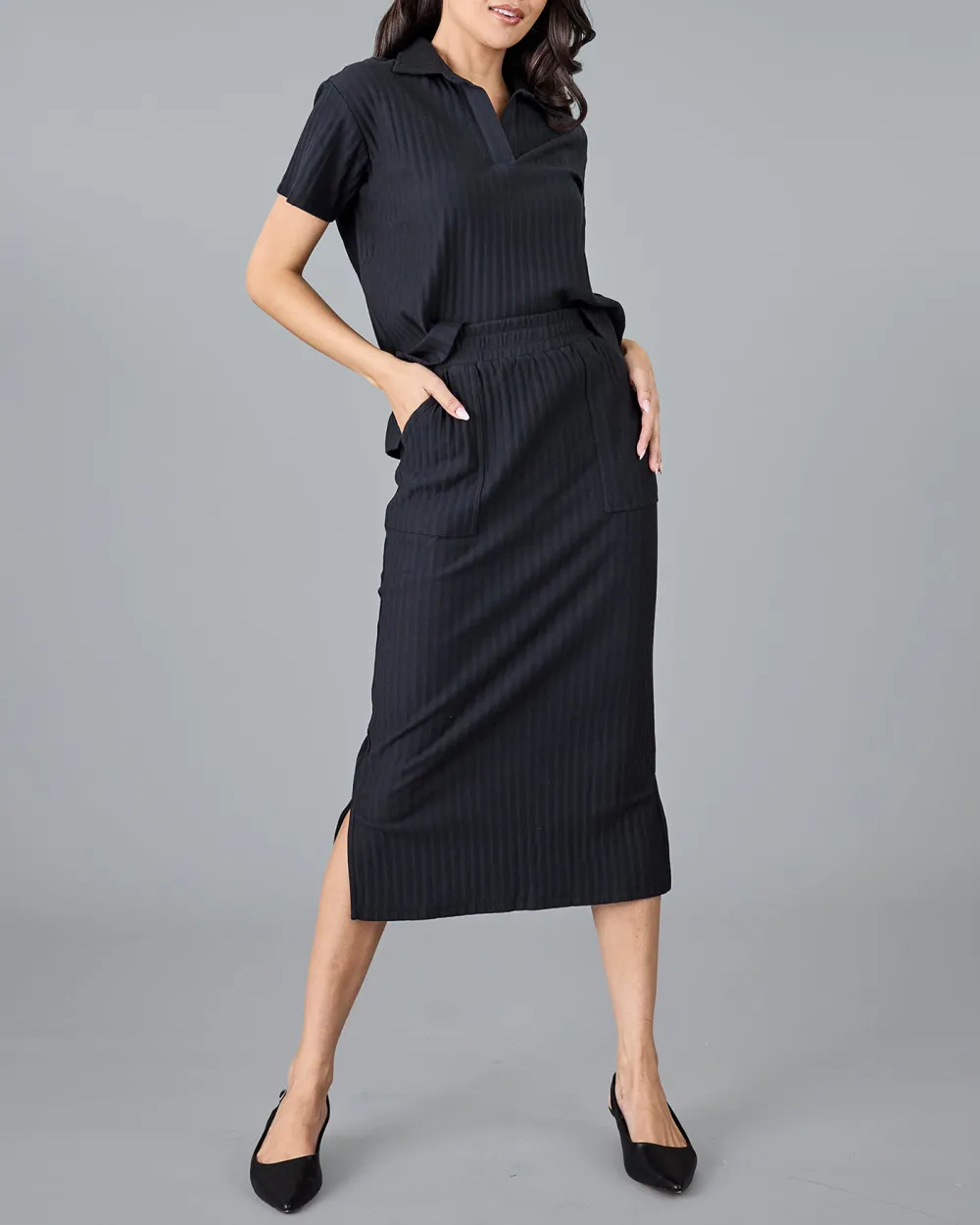 Black Midi Skirt