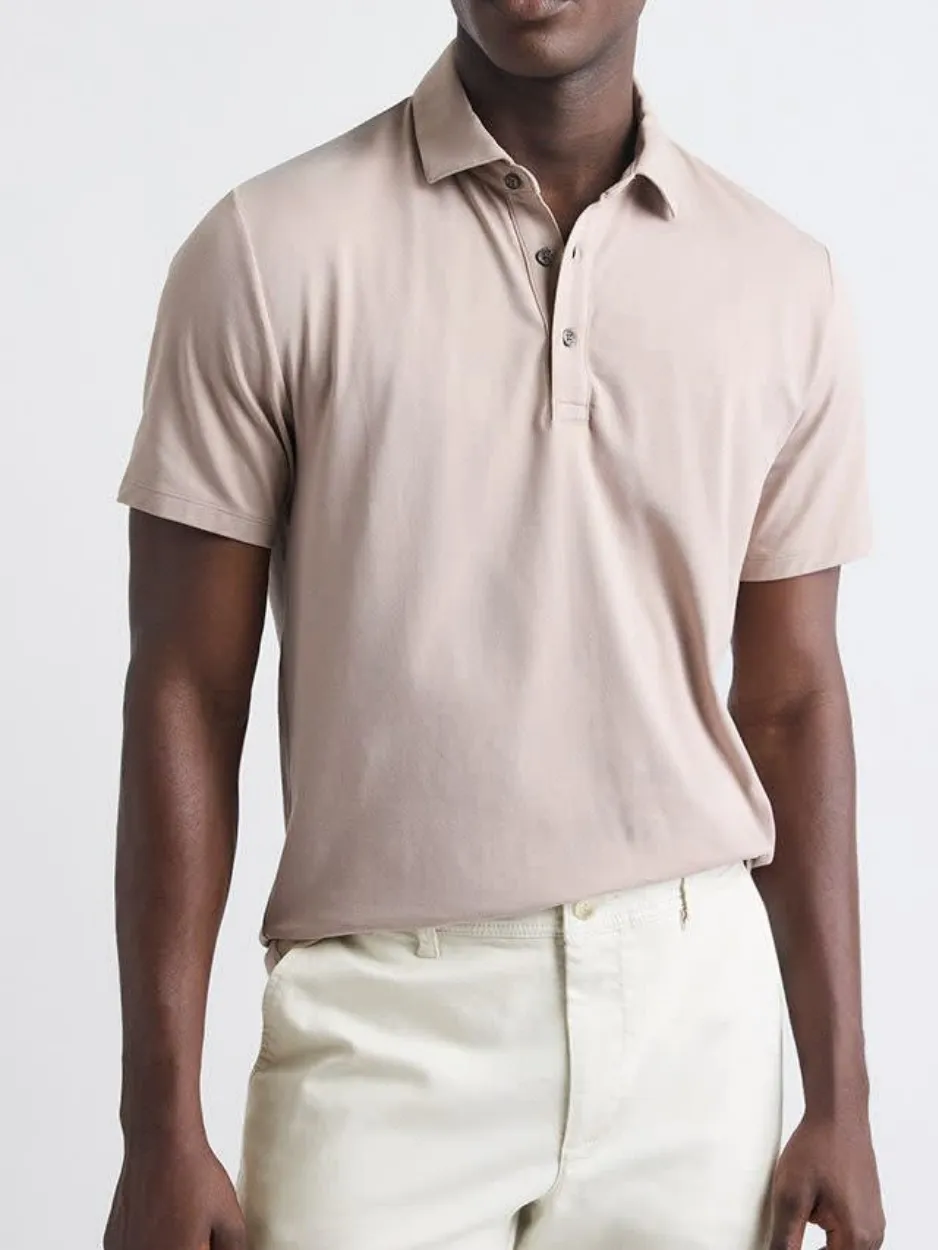 Pink Basic Short Sleeve Polo Shirt