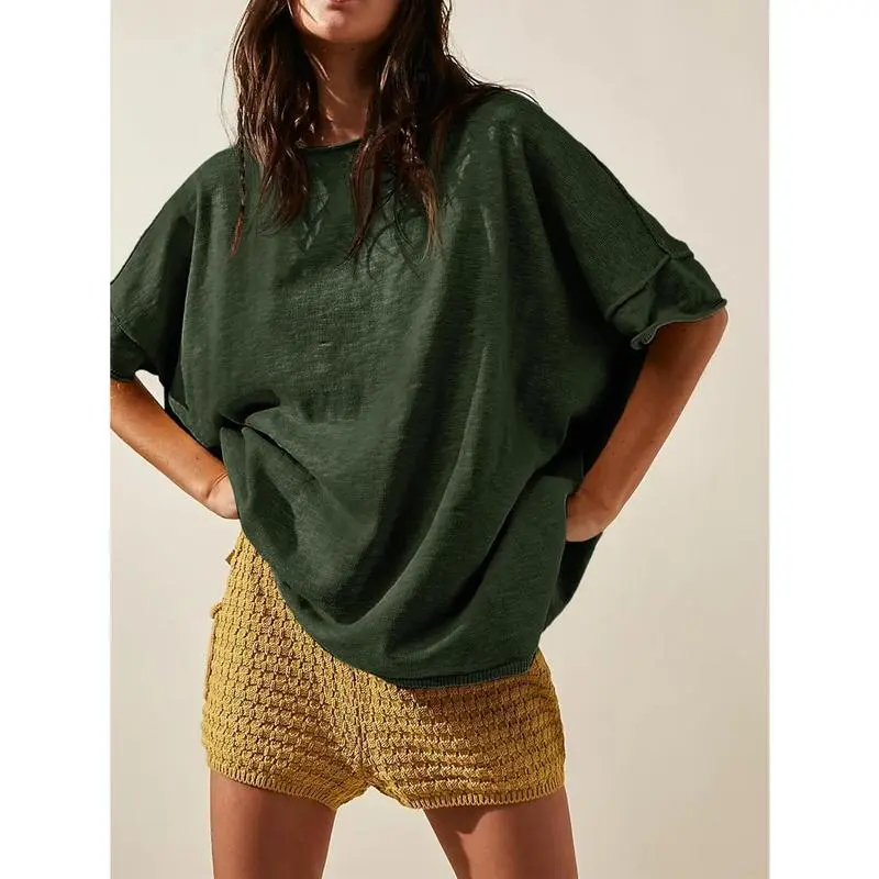 6PACK-Mineral Wash Oversized Top