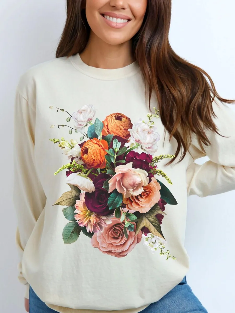 Romantic Floral Bouquet T-Shirt
