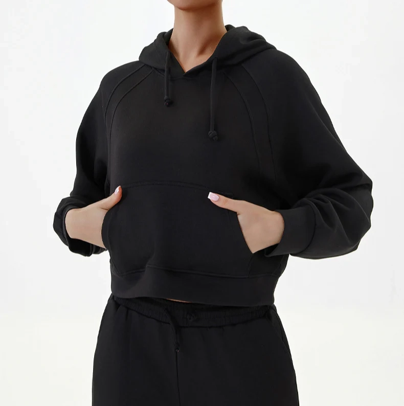 Curved Back Loose-Fit Hoodie