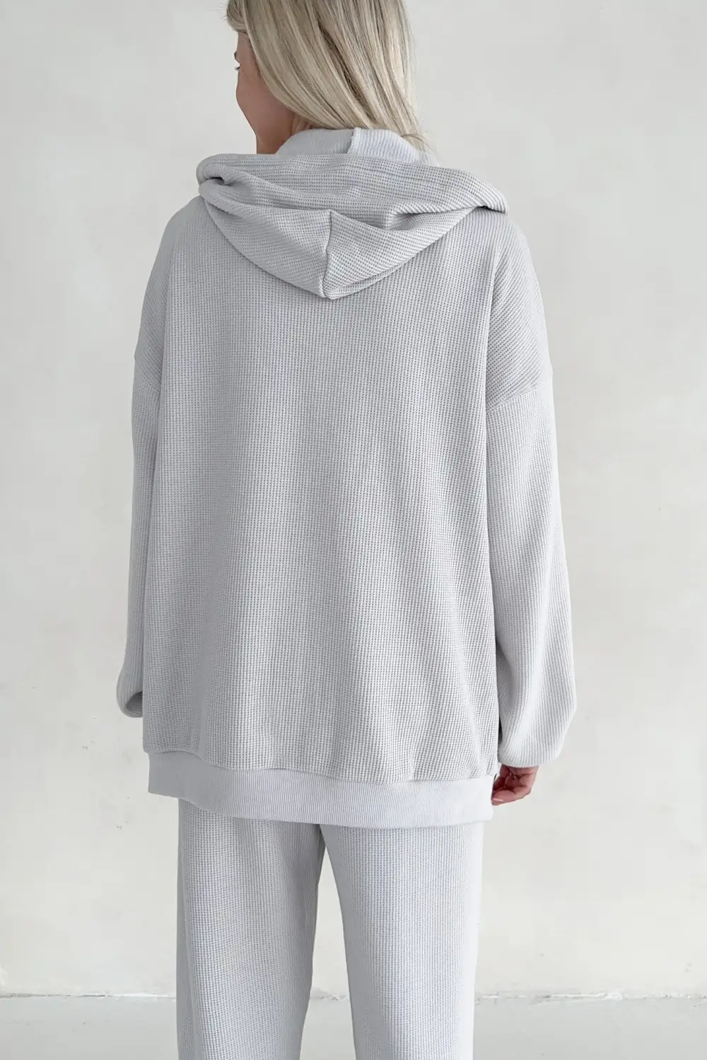 Comfort Shape Waffle Knit Hoodie