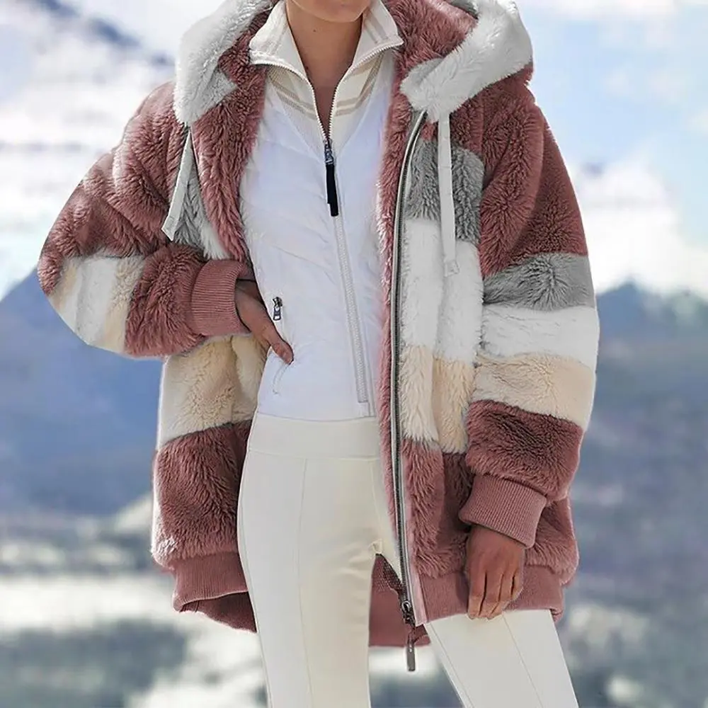 🔥HOT SELL-🐑RCONTRASTING LAMB WOOL PADDED COAT🎁SPECIAL OFFER