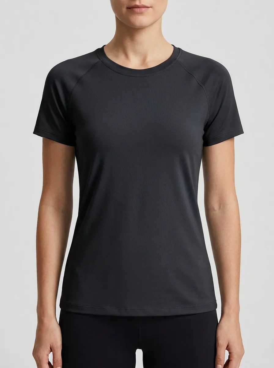 Women's Tonal-Stitch Raglan Athletic T-Shirt
