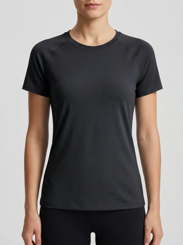 Women's Tonal-Stitch Raglan Athletic T-Shirt