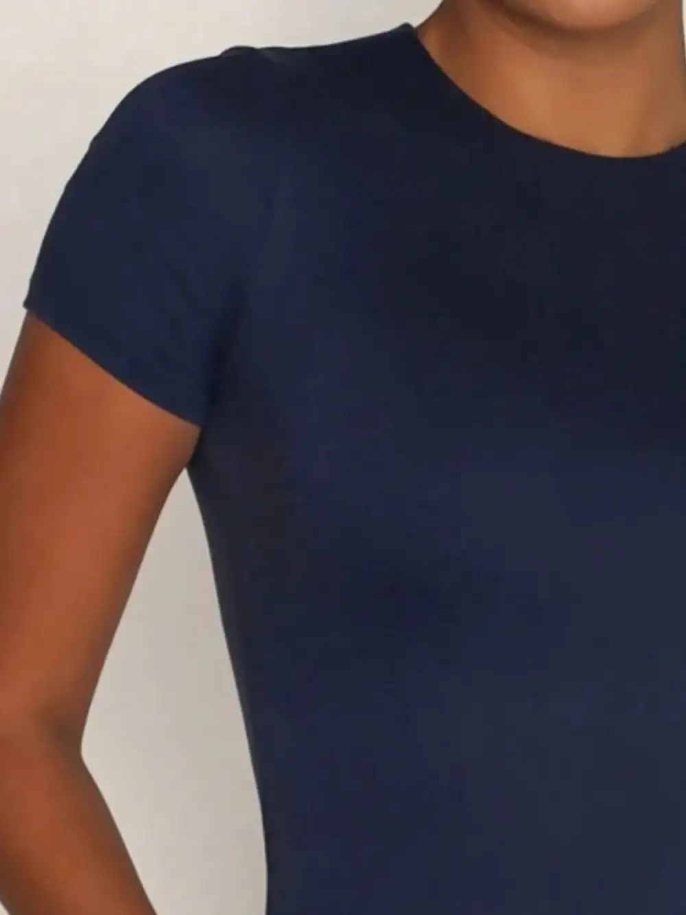 Round Neck Short Sleeve Top Set Swim Cover Up