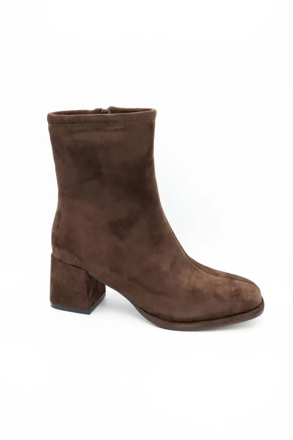 Refined Suede Zip Entry Ankle Bootie