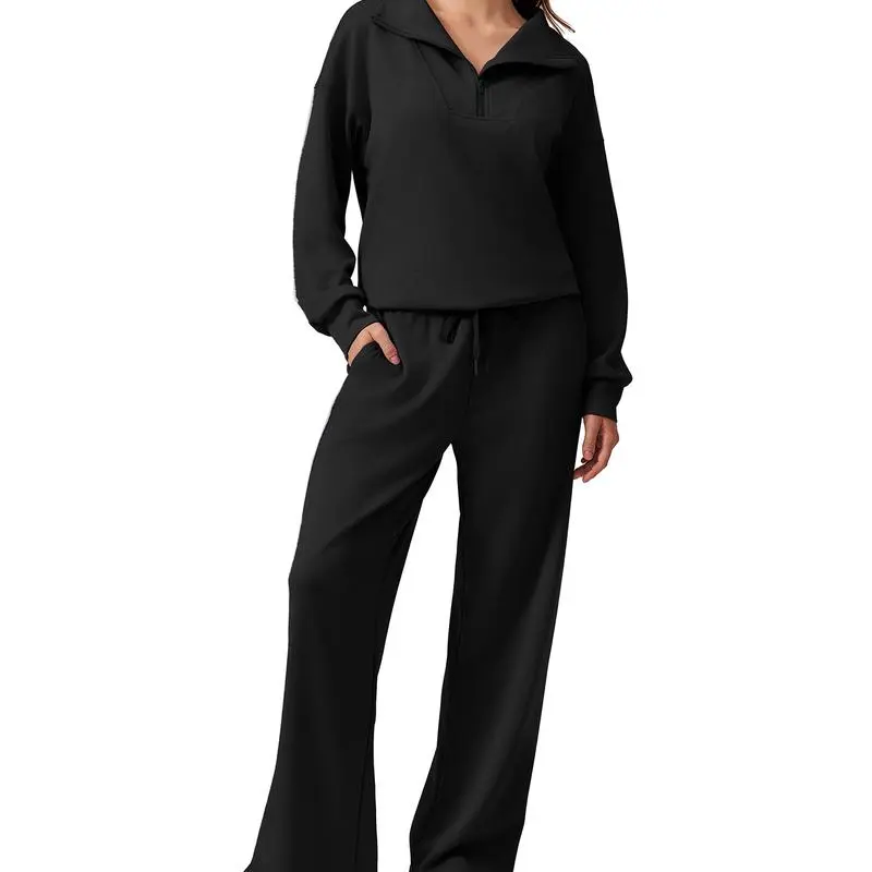 Women's 2-Piece Travel Set – Half-Zip Pullover & Joggers | Fall 2025