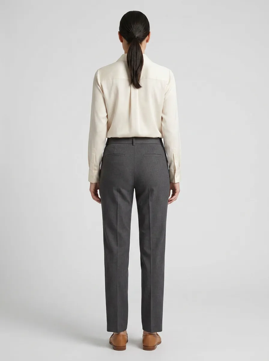 Everyday Polished Women's Mid-Rise Straight-Leg Pants