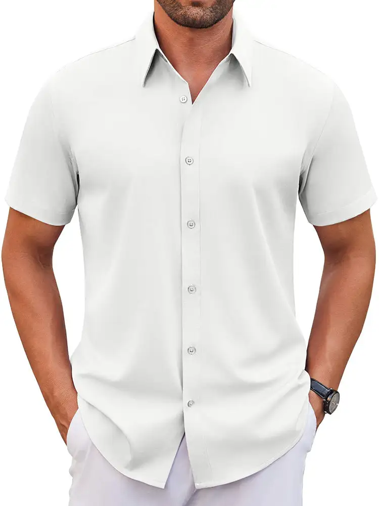 Casual Wrinkle Free Button Down Dress Shirt