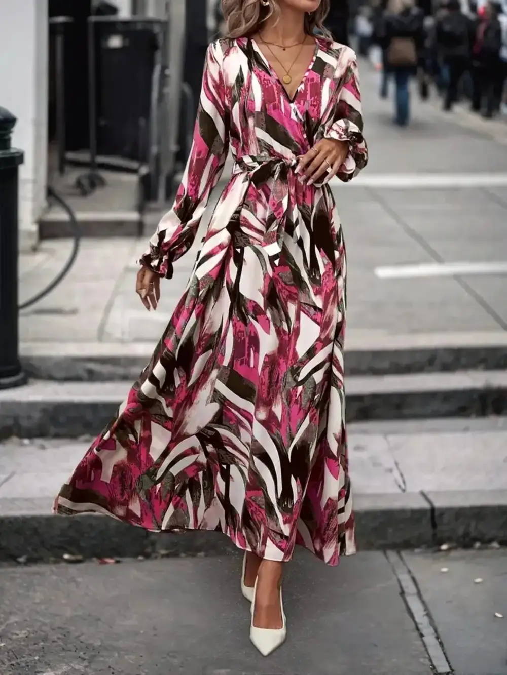 Wearable Cut Printed Maxi Dress