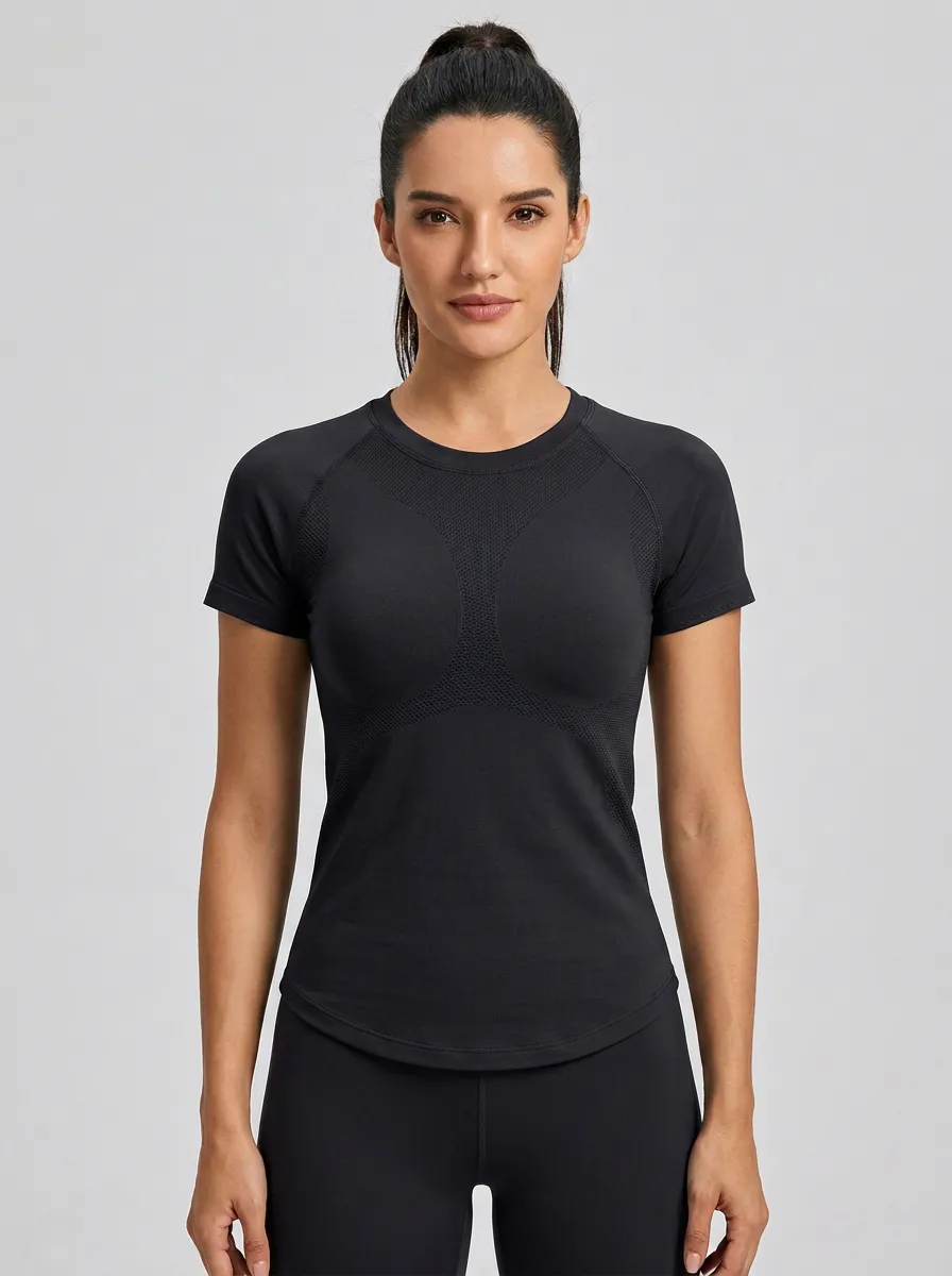 Women's Engineered-Mesh Seamless Training T-Shirt