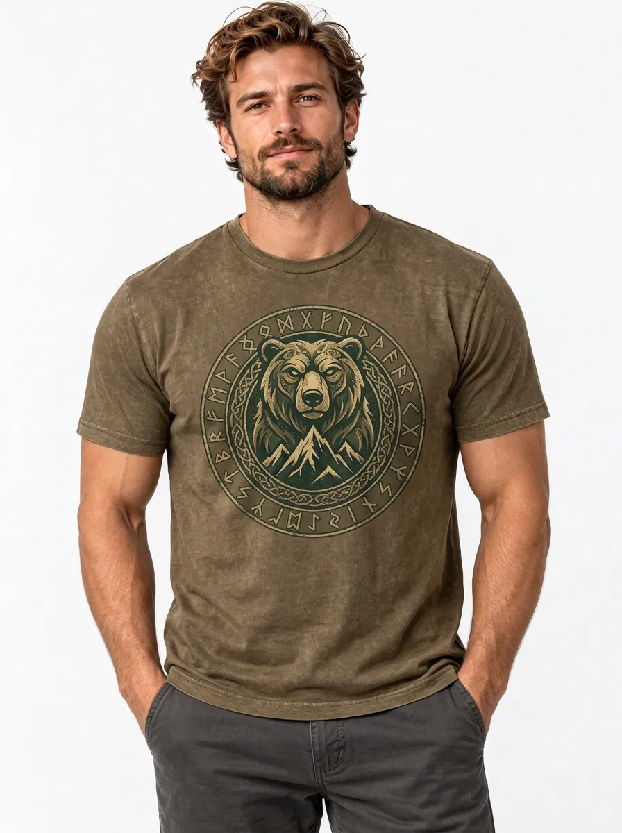 Men's Bear Mountain Rune Circle Graphic T-Shirt