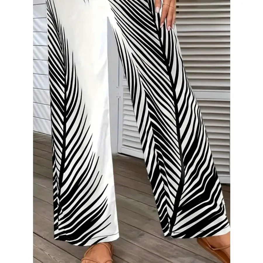 Everyday Printed Wide Leg Pants
