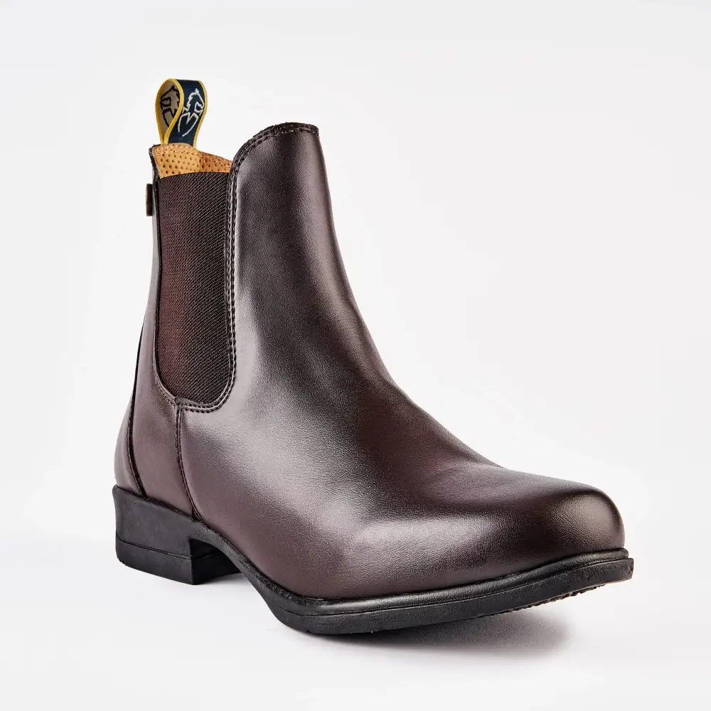 Refined Easy-Care Leather Riding Boots