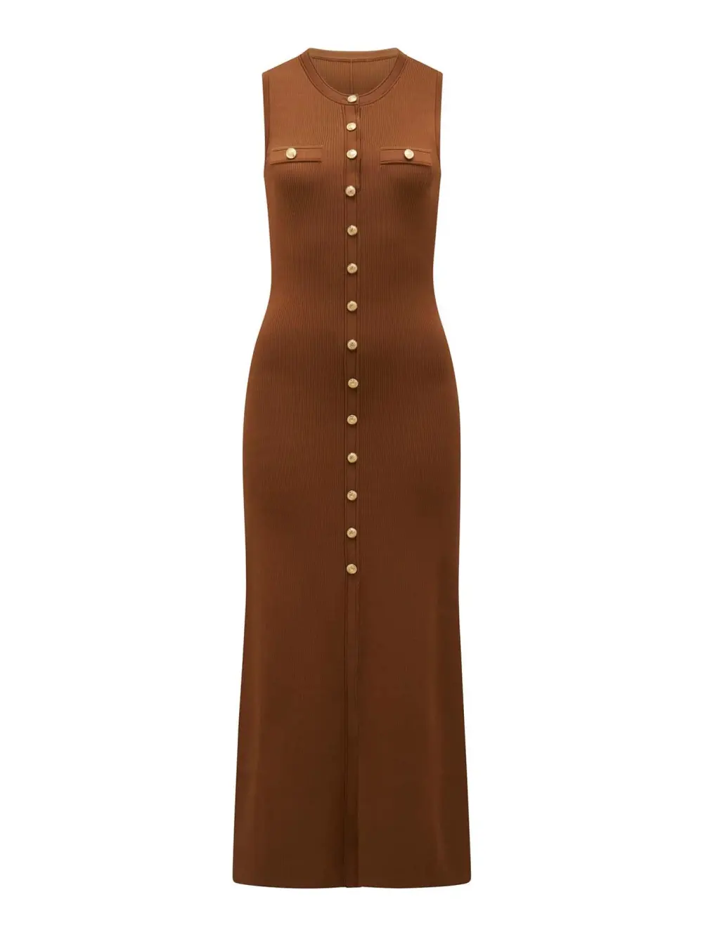 Button Front Knit Dress