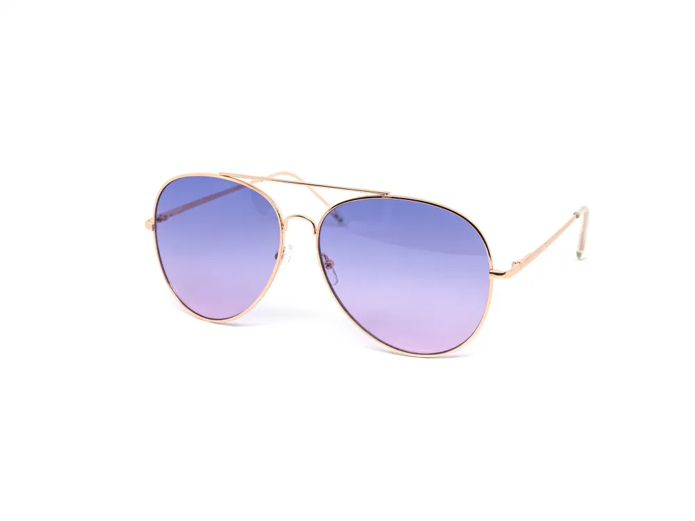 12-Pack Oversized Round Aviator Assorted Sunglasses