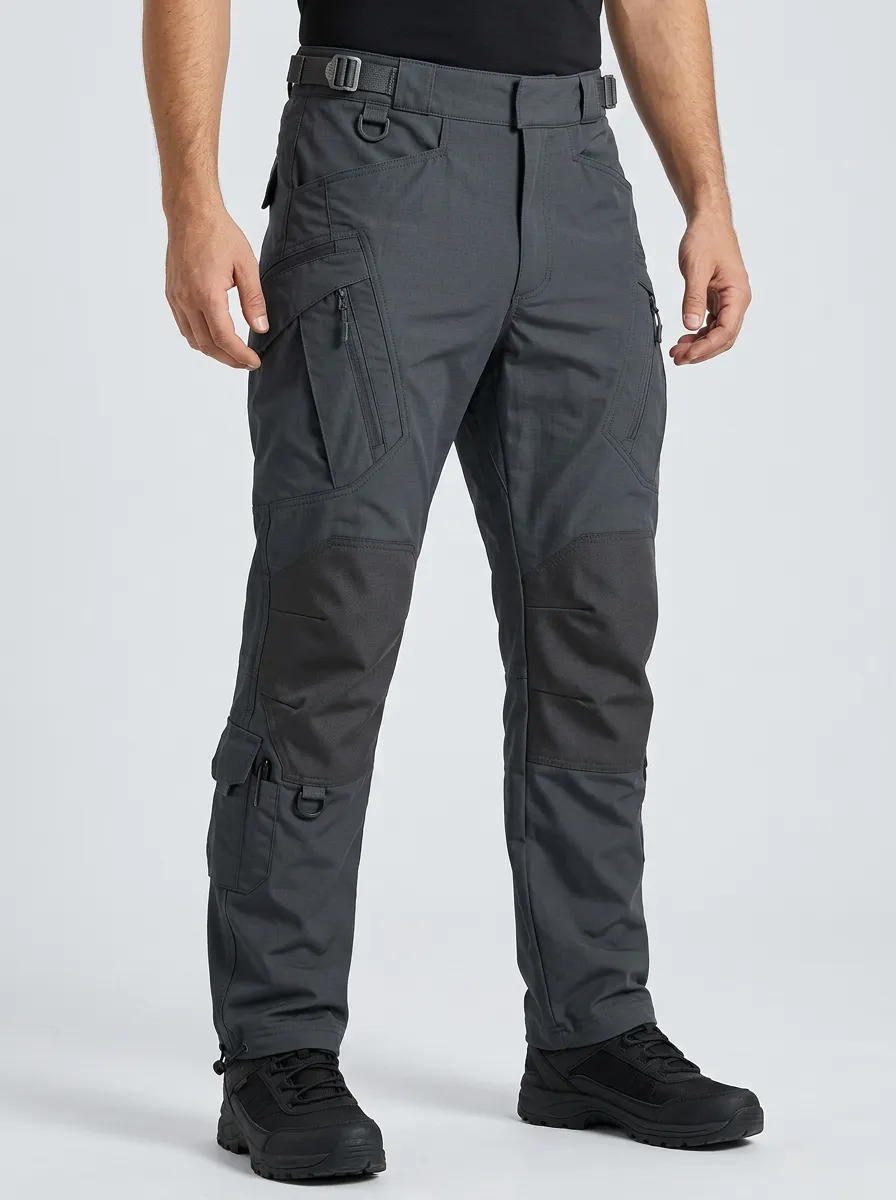 Classic Multi-Pocket Reinforced Knee Cargo Outdoor Look Unisex Tactical Cargo Pants